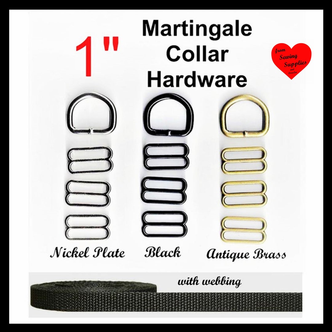 1 SET 1 Martingale Dog Collar Kit 25 Mm Nickel Etsy