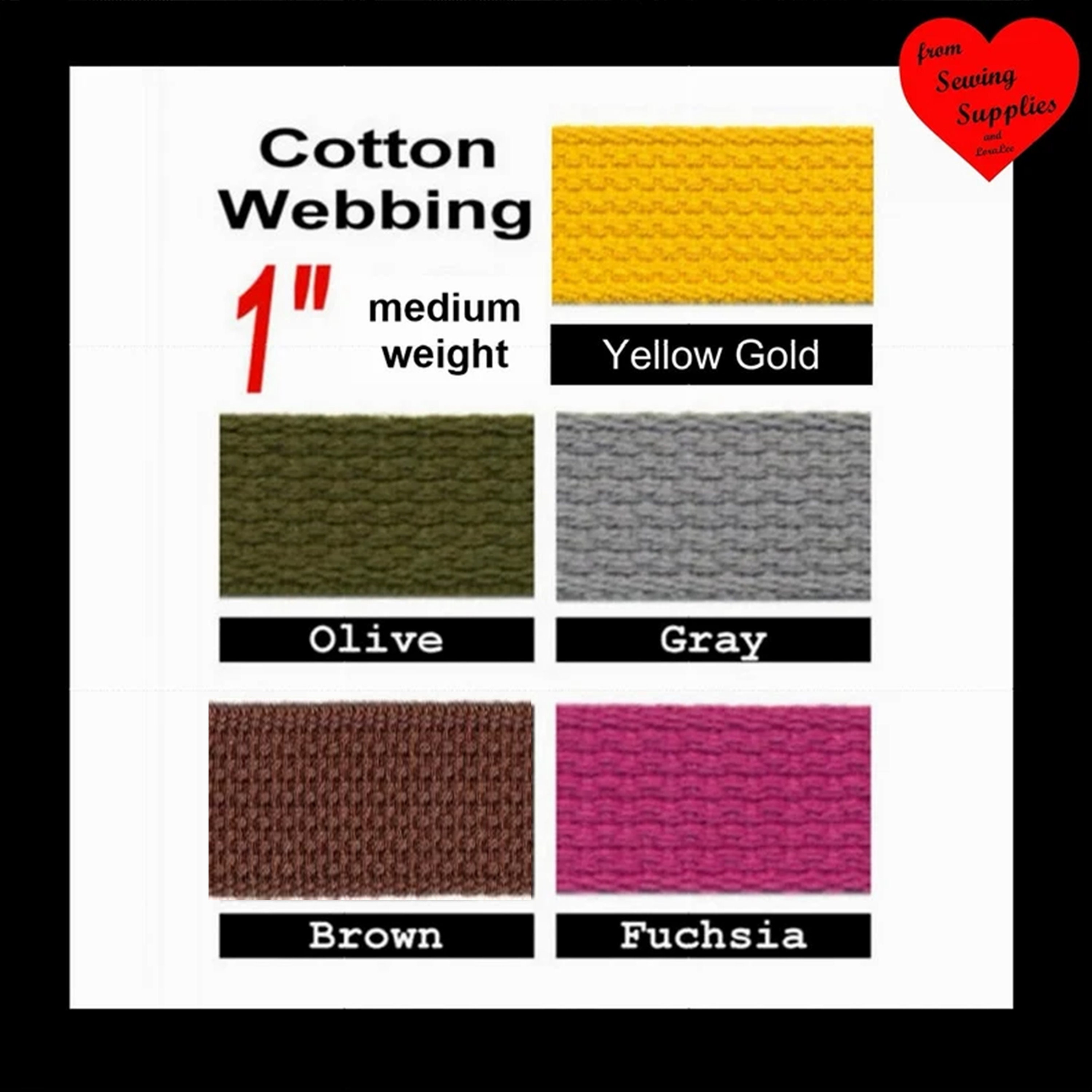 Cotton Webbing - Dark Brown – Threaded Lines