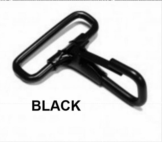 10 PIECES 1 1/2 Fixed Loop Strap Spring Snap HOOK, Purse Clip, for