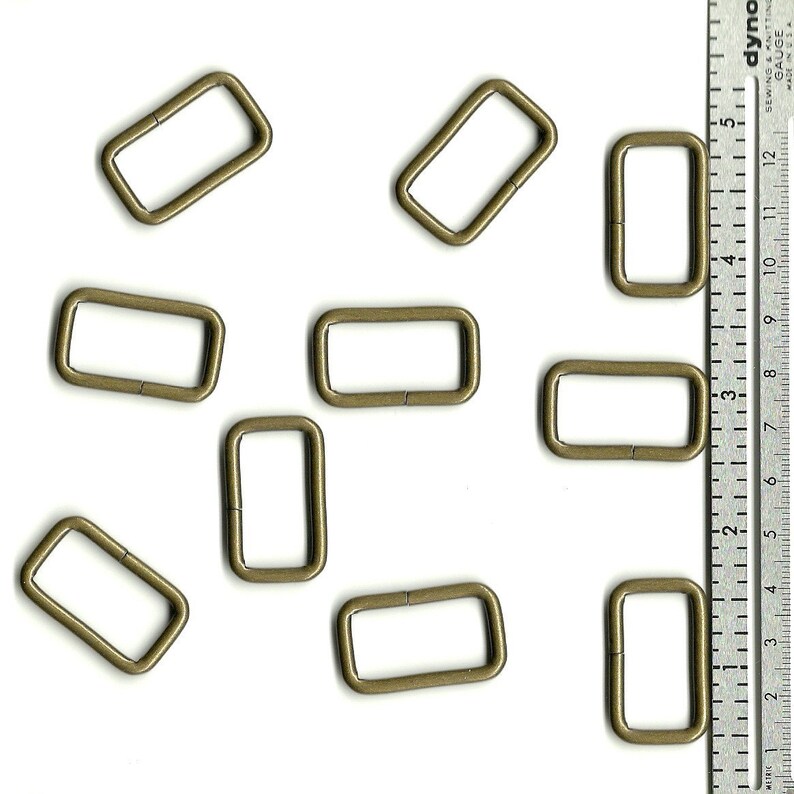 10 or 20 PIECES 1 Rectangular Tuck Loop Rings 1 | Etsy