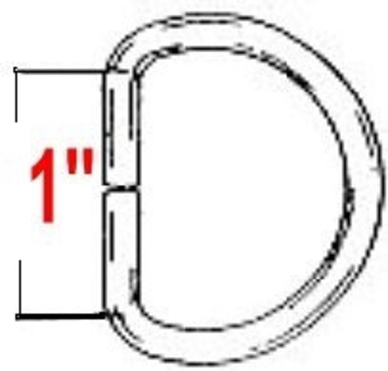 50 PIECES 1 Split D Rings 25mm 10 Gauge NON Etsy