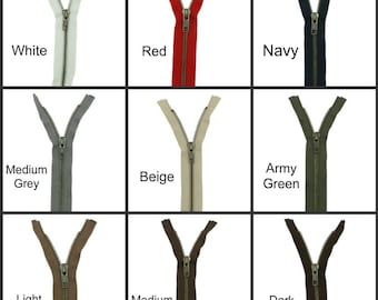 1 - 22" - size #5 - ANTIQUE BRASS - YKK Jacket Zipper - Open End - Separating - You Choose Color