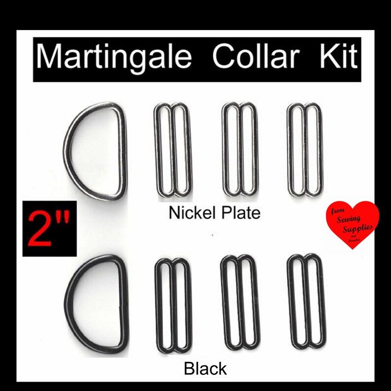 5 SETS 2 Martingale Dog Collar Kits 2 Inch 20 Etsy