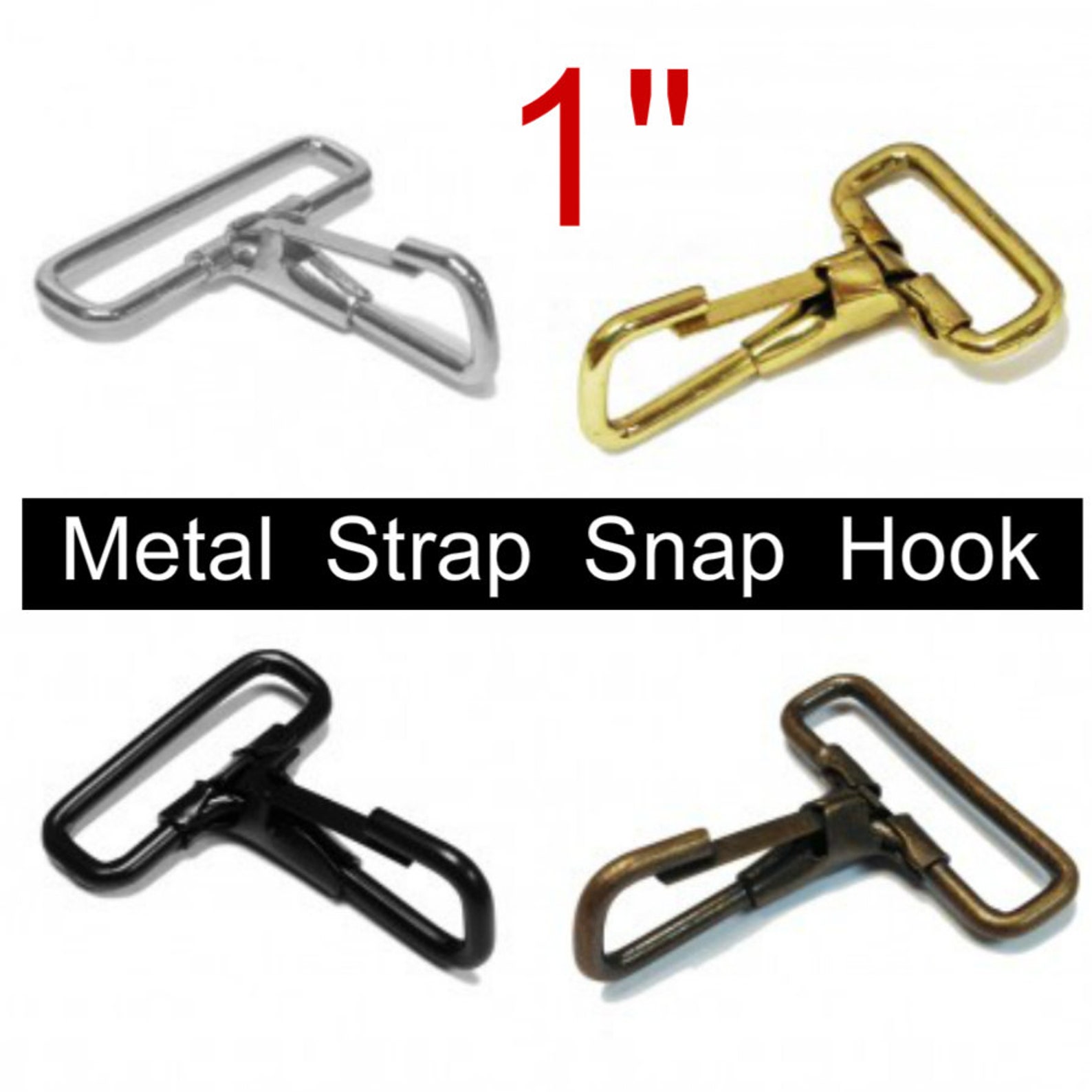 10 PIECES 1 Fixed Loop Strap Spring Snap HOOK for Etsy