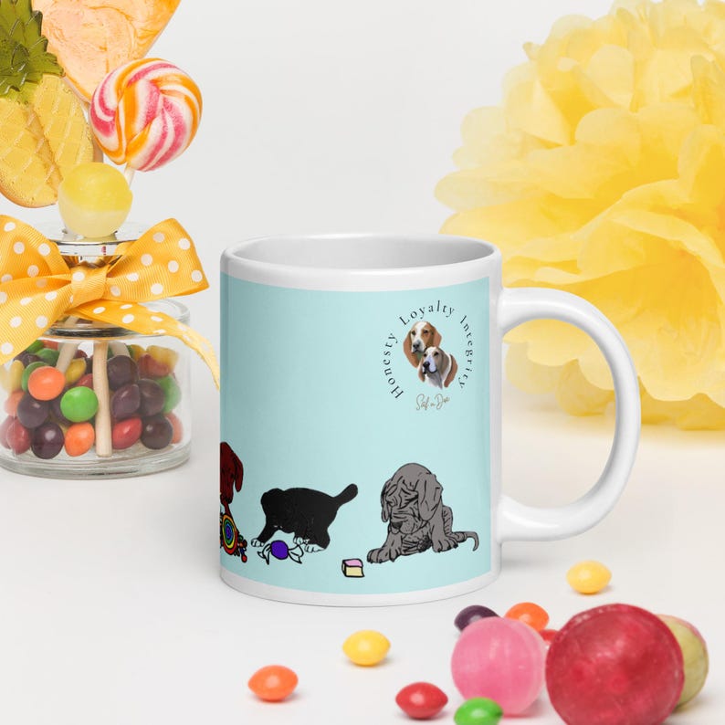 Candy Cauldron With Puppies and Kitten Mug Etsy