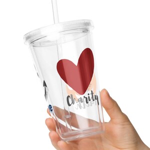 Faith Hope and Charity tumbler