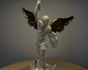 Archangel Michael in gold leaf