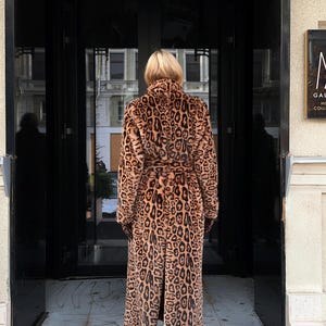 Winter woman eco fur long coat, vintage warm luxury premium fur, oversized woman faux fur jacket, winter clothing, luxury gift for woman