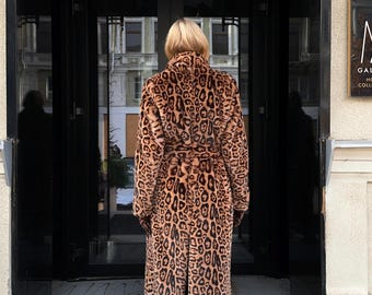 Winter woman eco fur long coat, vintage warm luxury premium fur, oversized woman faux fur jacket, winter clothing, luxury gift for woman
