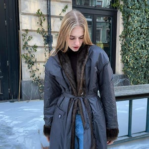 Warm fur coat for woman, long vintage winter coat, winter luxury fur clothing, long woman fur jacket, winter fur coat woman, fur luxury gift