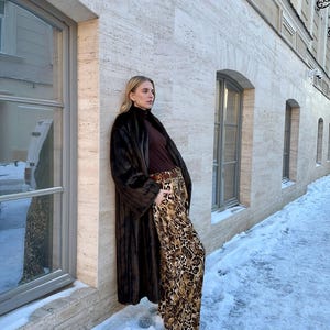 Oversized winter vintage fur coat, luxury eco premium fur coats for woman, long womans jacket, warm winter clothing, eco fur gift for woman