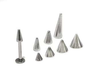 Spike Labret Ohrstecker: Titan Lippenpiercing Schmuck (18g/16g)