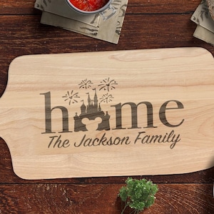 Personalized Disney Cutting Board - Father&#39;s Day Gift - Perfect Disney Gift for a Housewarming Gift - Wedding Gift For Your Disney Kitchen