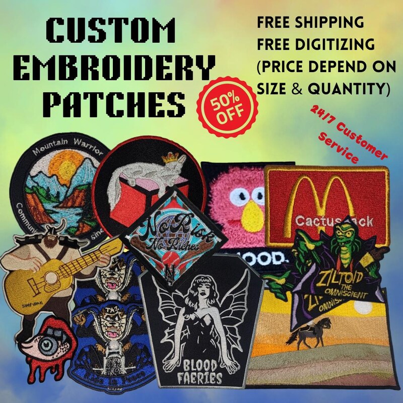 Embroidered Patch - Etsy UK