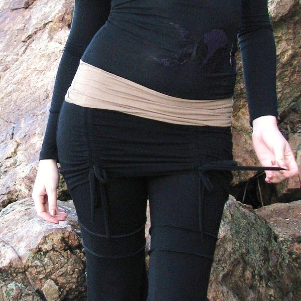 Gemini pants with attached skirt by Herban Devi, petite and plus sizes