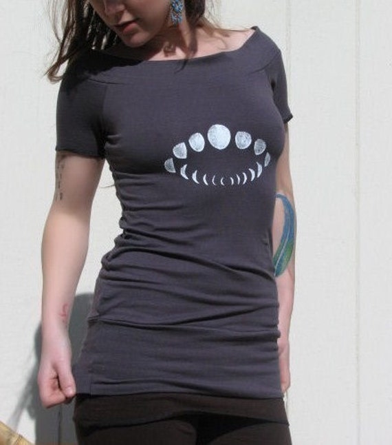 Lunar Goddess Tunic moon phase top yoga shirt custom made | Etsy