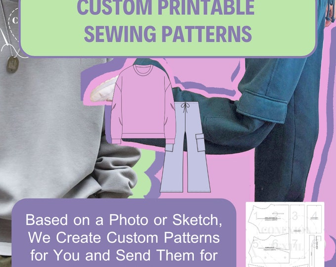 Featured listing image: PERSONALIZED Pattern - Sewing Patterns: Tailored to Your Style, in the Format You Need— Design your cosplay just the way you imagined it.