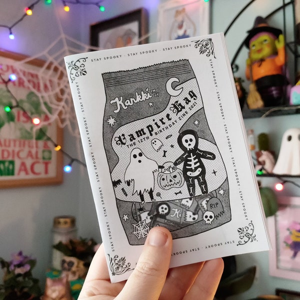 VAMPIRE HAG - the 12th Birthday Zine - spooky halloween compilation art zine