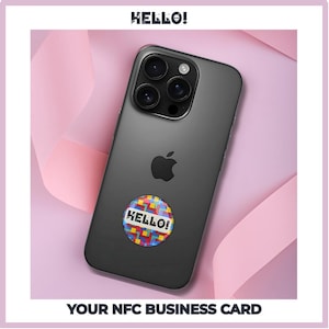 Farbenfrohes NFC Smart Tag – Digitale Visitenkarte (Physisches Produkt)