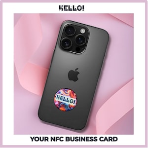 Futuristisches NFC Smart Tag – Digitale Visitenkarte (Physisches Produkt)