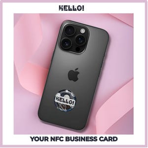 Minimalistischer NFC Smart Tag – Digitale Visitenkarte (Physisches Produkt)