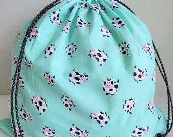 Cow Fabric Gift Bag