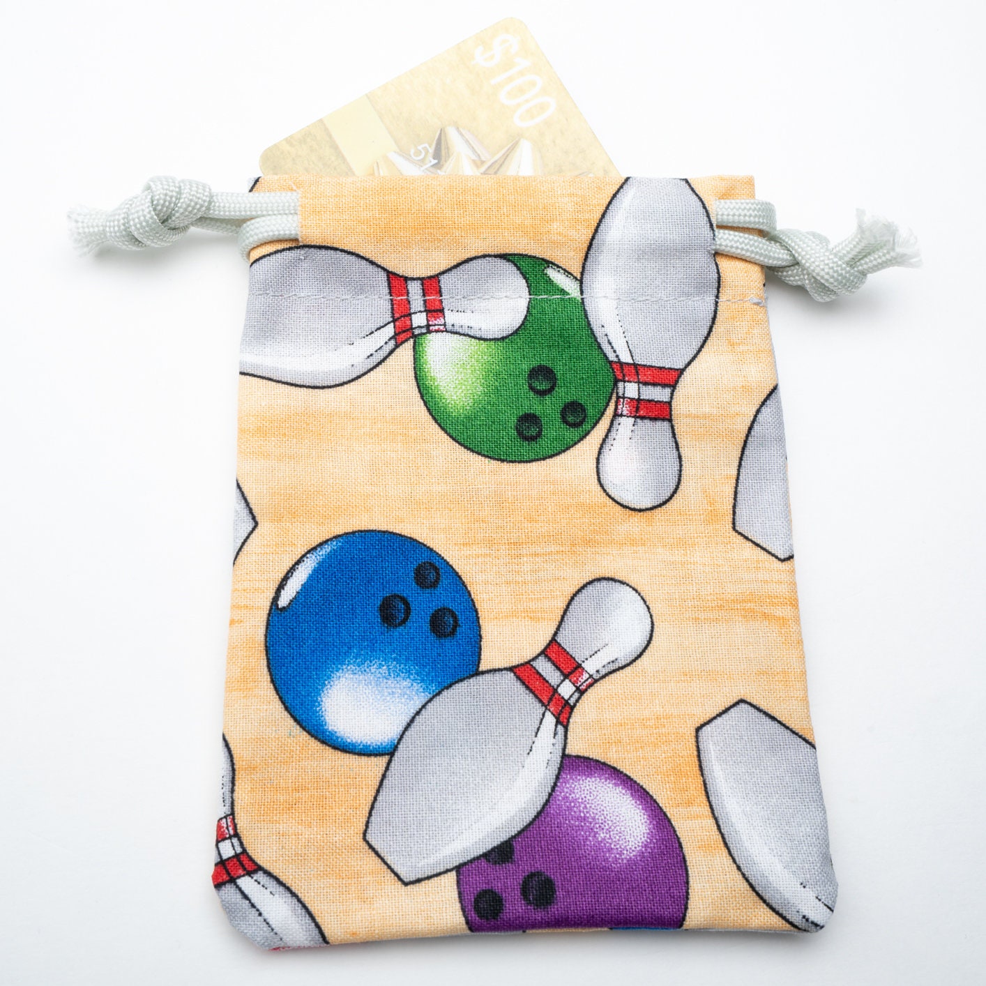 Bowling Gift Card Bag Gift Card Holder Birthday Party Bag Etsy