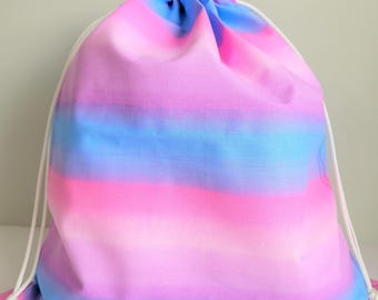Rainbow Fabric Gift Bag