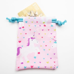 Unicorn Gift Card Party Bag Gift Favor Goodie Treat Candy Birthday