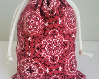 Paisley Fabric Gift Bags, 5x7