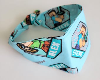 Bandana Made From Licensed Minecraft Fabric