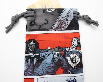 Gift Card Bag Made From Licensed The Walking Dead Fabric