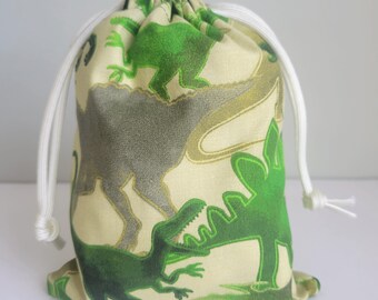 Dinosaur Fabric Gift Bags, 5x7