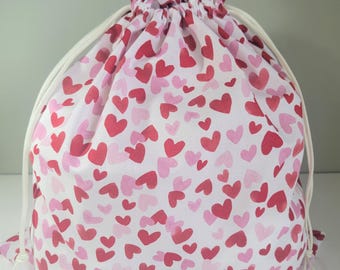 Valentines Day Fabric Gift Bag
