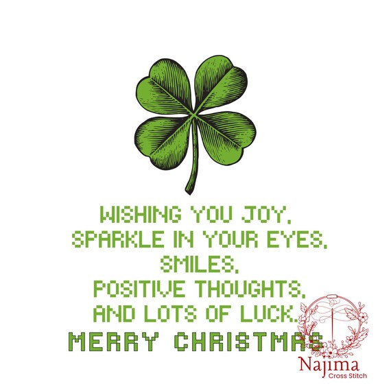 Four-leaf Clover Xmas Craft Ideas, Christmas Mindset Quotes