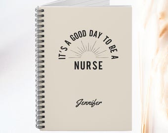Personalized Nurse Notebook: Softcover Journal, RN Gift