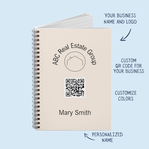 Custom QR Code Notebook: Personalized Business Gift