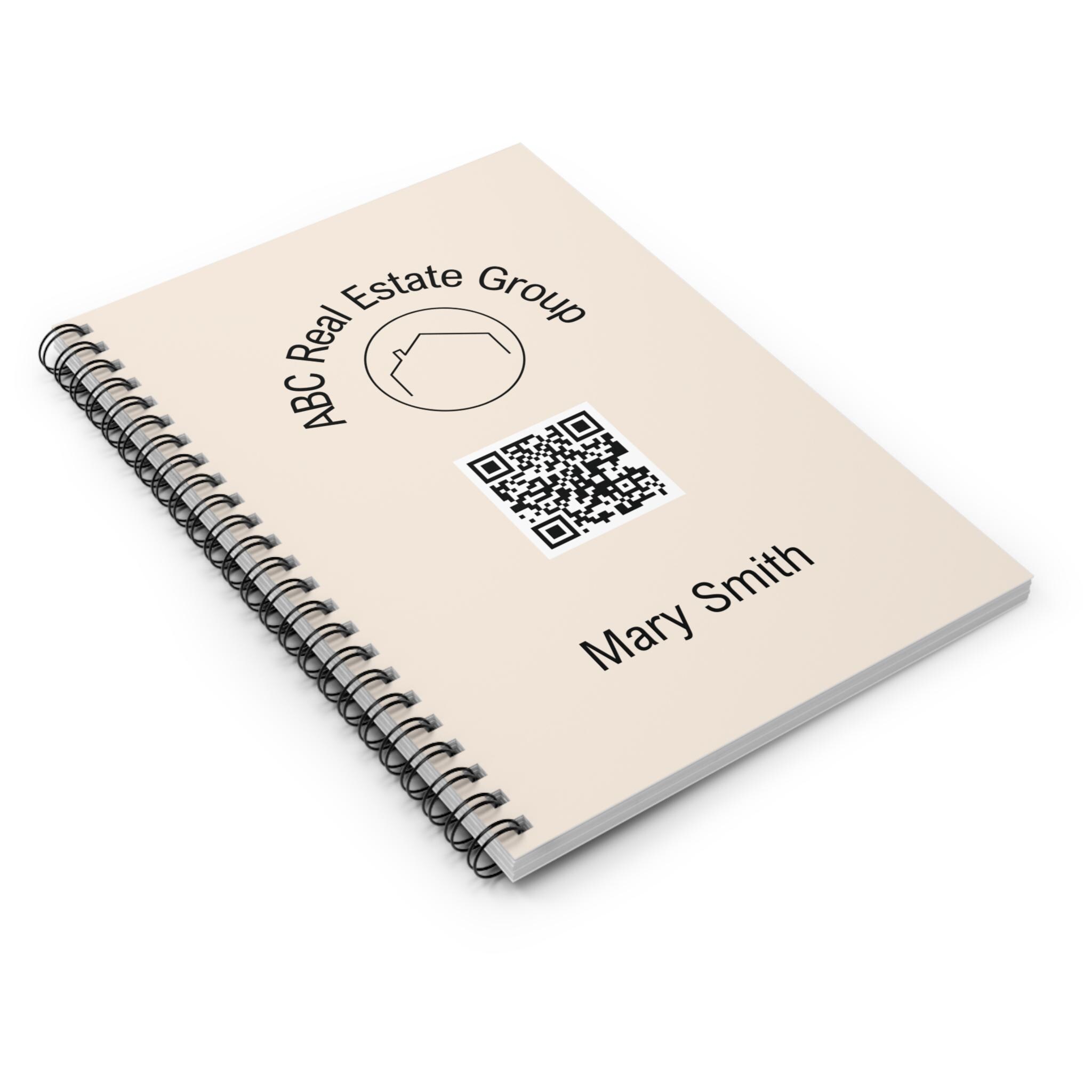 Custom QR Code Notebook: Personalized Business Gift - Etsy