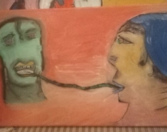 10 inch x 20 inch canvas | Oil Painting | "Transference"