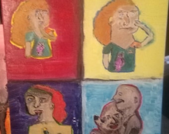 16 x 20 inch canvas | Oil & Acrylic | "Five Years"