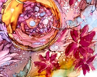 Alcohol Ink On Yupo Etsy