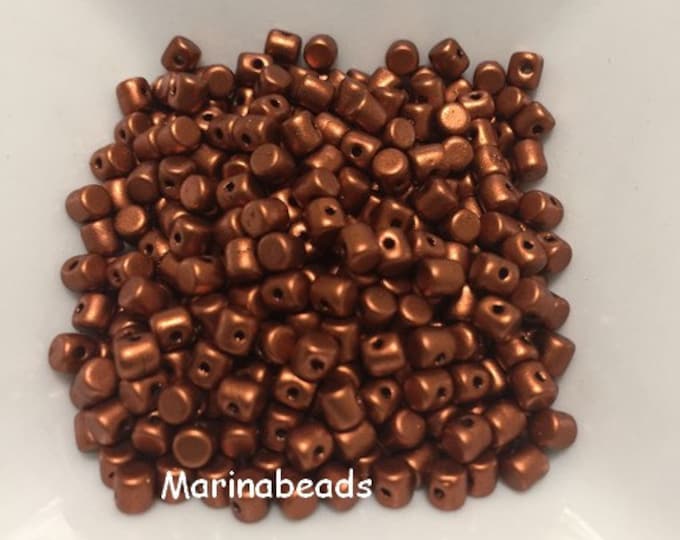 Perles Minos® 2.5x3mm Métallic Mat Purple – Lot De 10g, Neuf, Pour Créations DIY