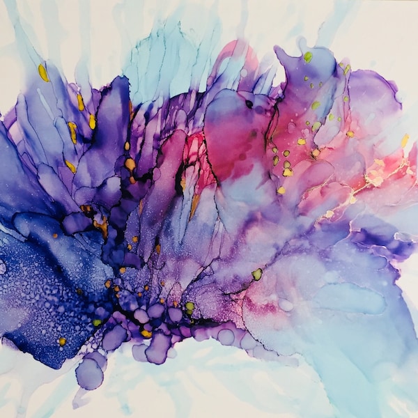 Alcohol Ink Painting Etsy