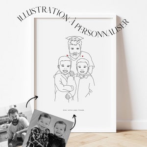 Poster - Illustration - Geschenkidee - Porträt - minimalistisch - Digital