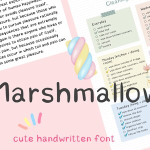 Leuke handschriftlettertypen, goodnotes, digitale planningslettertypen, lettertypen voor het maken van aantekeningen, lettertypen voor canvas, handgeschreven lettertype