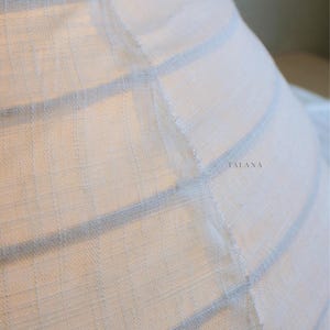 Satori Linen Lamp Shade | Hanging Lamp Shade, Wabi Sabi Decoration, Japandi Lamp Shade, Minimalist Contemporer Living Room, Handmade Lamp image 7