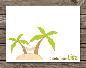 palm tree stationery etsy