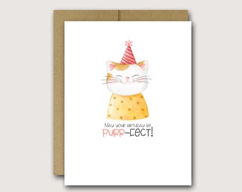 Cat Birthday Card | Funny Cat Birthday Card | Funny Cat Lover Birthday Card | Cat Card | Funny Cat Card | Cat Lover Gift | Crazy Cat Lady