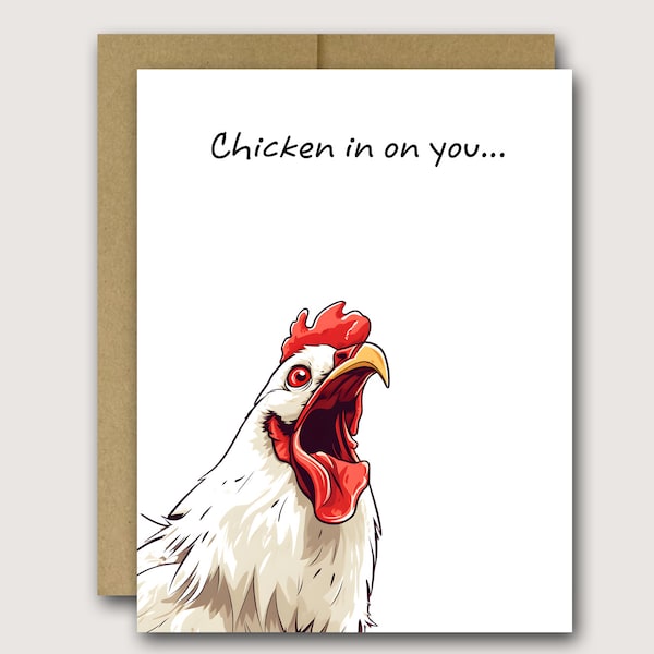 Funny Get Well Card | Get Well Card | Funny Chicken Card | Chicken Card | Funny Card For Friend | Chicken Note Cards | Pun Cards | Silly