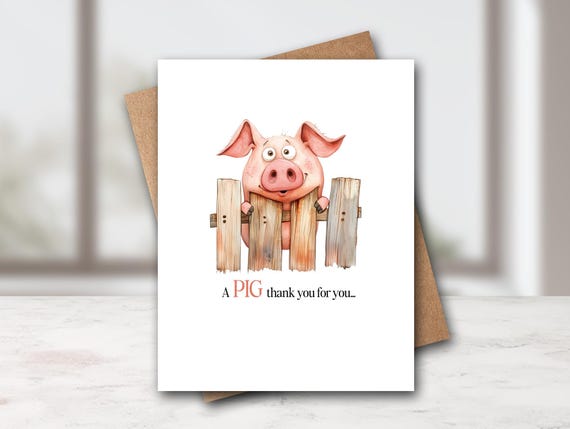 Funny Pig Cards